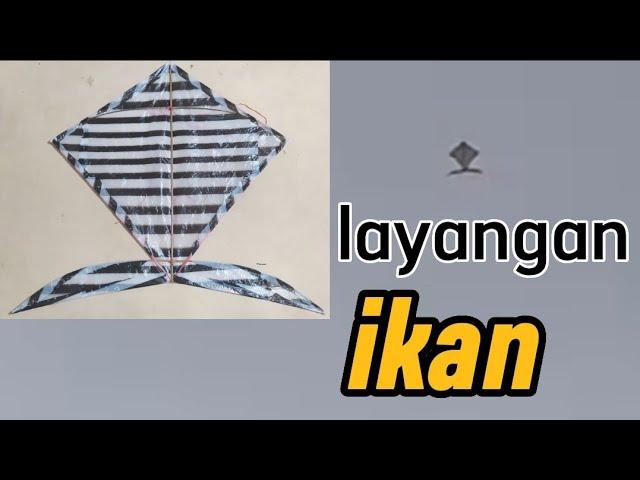 CARA MEMBUAT LAYANGAN IKAN || Iwak iwakan tulungagungan || Easy fish kite making