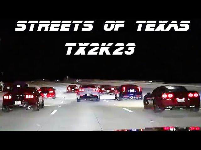 TX2K Street Action ALL NIGHT! BMW RUNNING FROM THE COPS! *Police Blockade!*