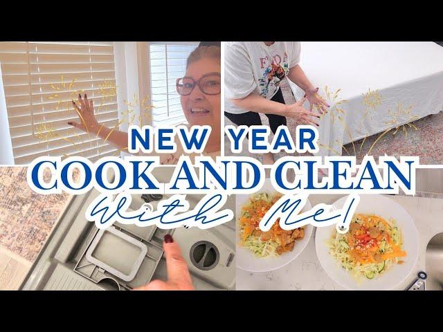 NEW YEAR  COOK AND CLEAN WITH ME! PLUS, HOMEMAKING TIPS YOU NEED TO KNOW!