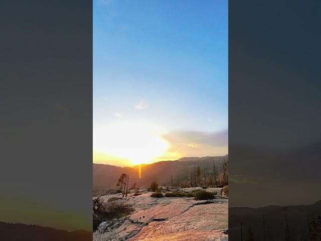 Sunset Timelapse from Beetle Rock ️ #hiking#sequoianationalpark  #mountains #nationalpark