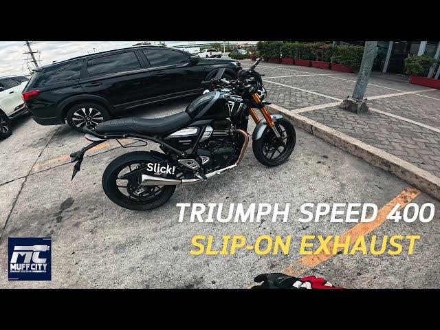 Triumph Speed 400 | Slip-on Exhaust Upgrade | Muff City Exhausts | Sound Check