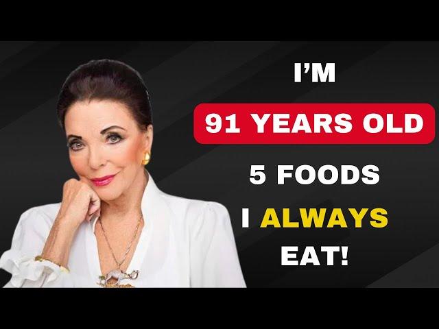 Joan Collins (91) | I eat top 5 foods - Her Secrets to Youth