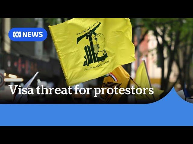 Government delivers a warning to rally-goers seen to be supporting terrorist groups | ABC News