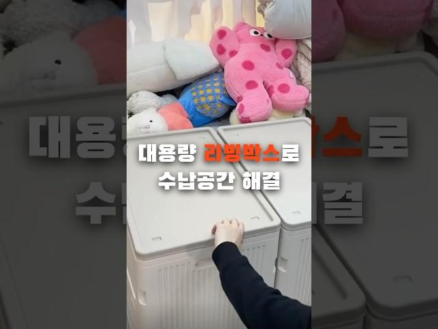 대용량 리빙박스로 수납공간 해결 #살림템 #생활용품 #리빙박스