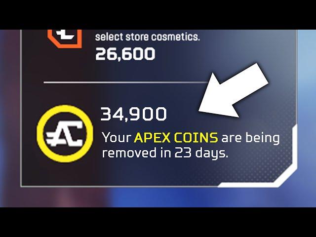 Their Apex Coins Are Being REMOVED