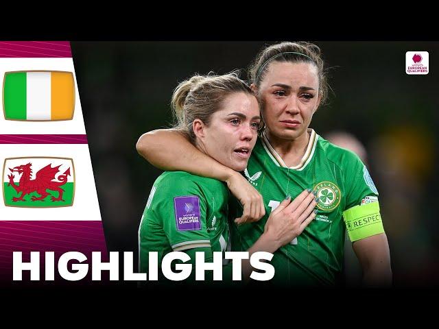 Wales vs Ireland | Highlights | Women's Euro Qualifiers 03-12-2024