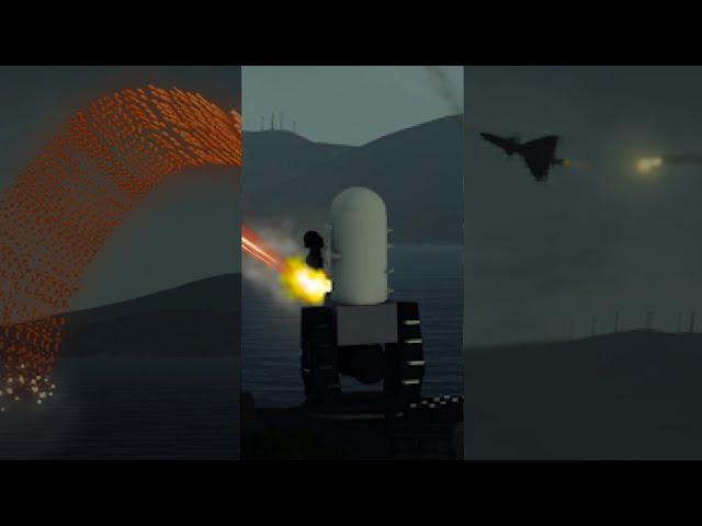 C-RAM shot down Fighter Jet - Phalanx CIWS - Military Simulation - ArmA 3 #Shorts