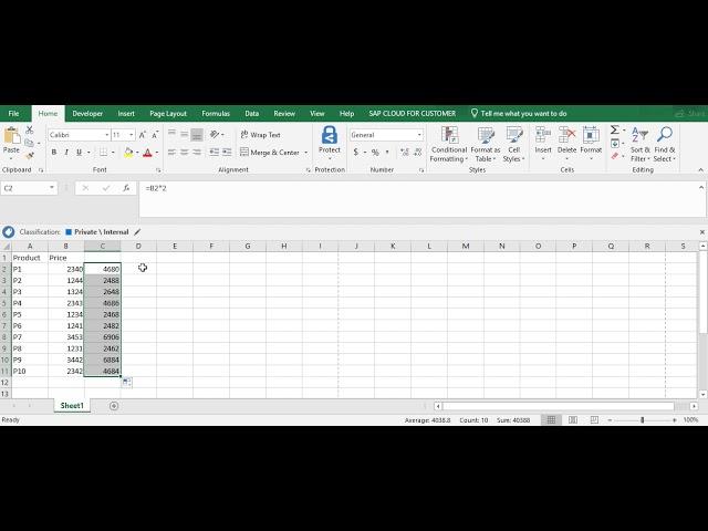 06- Introduction to Excel - Level 1 - Quick mathematical calculations - 1