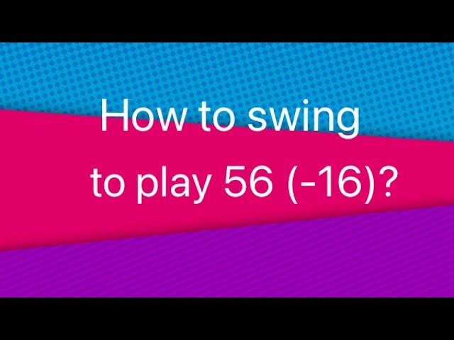 How to swing to play 56 (-16)?Christiaan Burke golf swing #golfmotivation #bestscore #alloverthegolf