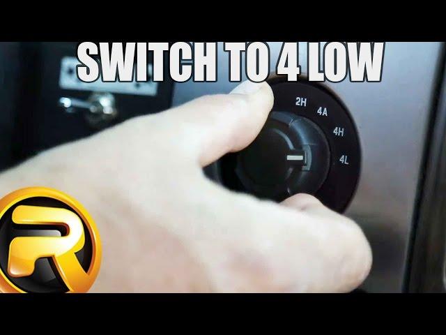 When to use 4 Low 4X4 in your Pickup Truck