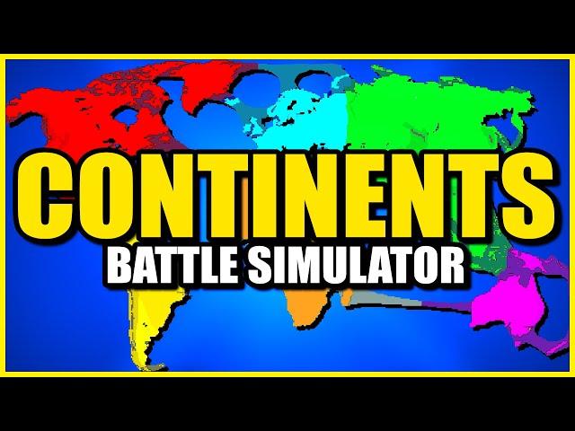 Continents vs Continents... (World War Simulator)