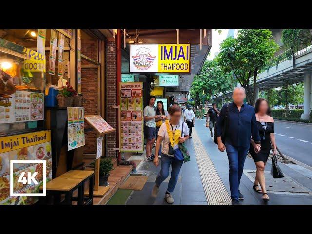 [4K UHD] Walking in Downtown Bangkok | Asok to Phrom Phong along Sukhumvit Road