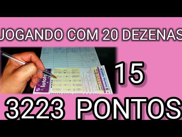 estratégia para ganhar 15 pontos na lotofácil 3223