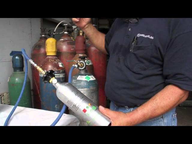 How To Transfer CO2 From A 50lb Tank To A Small Cylinder