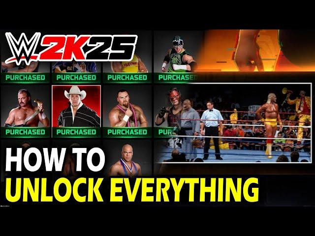 How to Unlock Everything in WWE 2k25 (FAST)