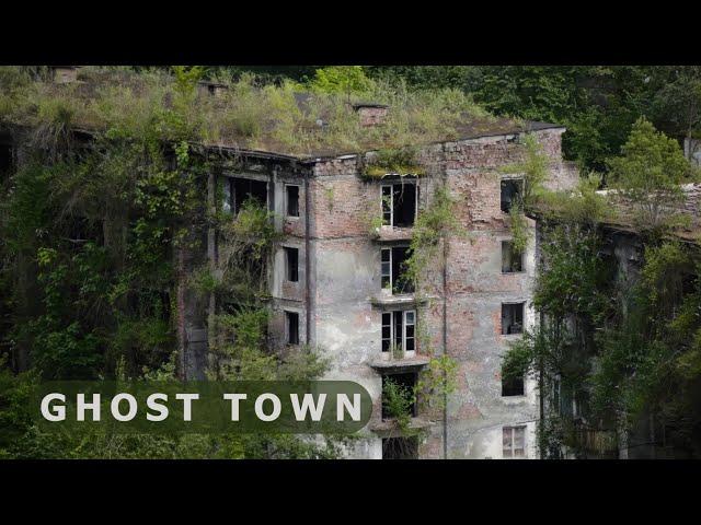 Road to Akarmara. Ghost town in Abkhazia. (Remastered)