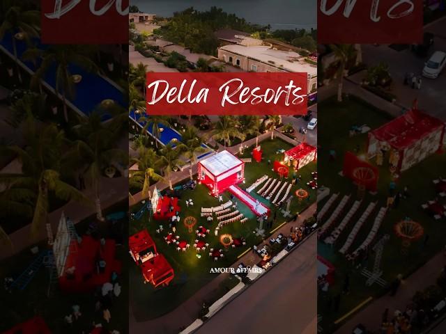 An aerial view of our beautiful setup reveals a magnificent decor that left everyone in awe! #della