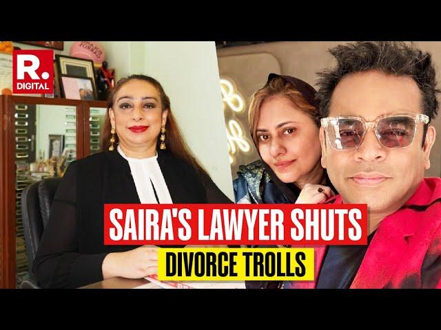 AR Rahman's Wife's Lawyer Breaks Silence On Divorce Hashtag Trolling