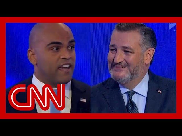 'It's not funny': Tense moment during Cruz-Allred debate