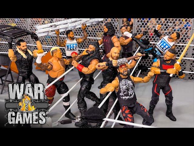 The Shield & The Usos vs The Bloodline WarGames Action Figure Match!