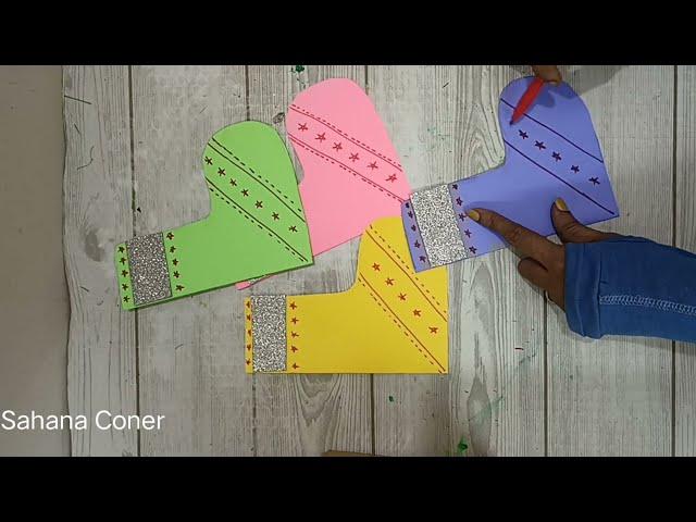 DIY Christmas crafts: CHRISTMAS STOCKING no sew - @SahanaCorner2