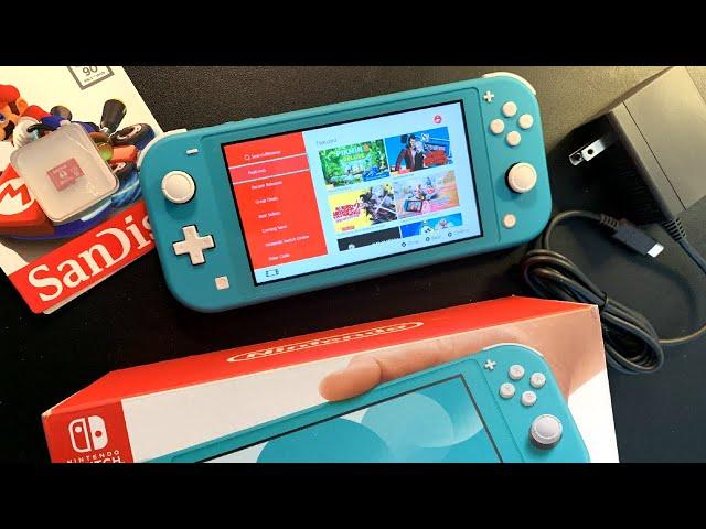 Nintendo Switch Lite Unboxing and Setup