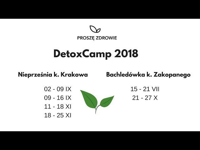 Detox Camp, wyjazdy z dietą dr Dąbrowskiej