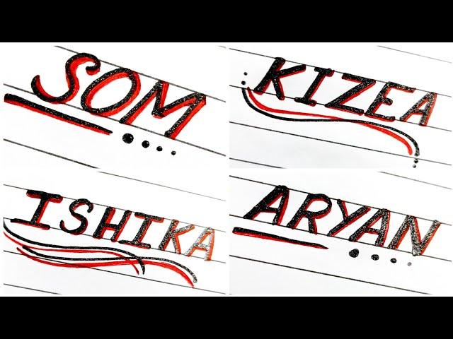 Calligraphy name writing | satisfying video | Comment your Name (⁠⁠^⁠‿⁠^)
