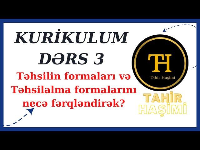 Kurikulum Dərs 3. Təhsilin formaları, təhsilalma formaları Tahir Haşimi 055-975-96-46. Sertifikasiya