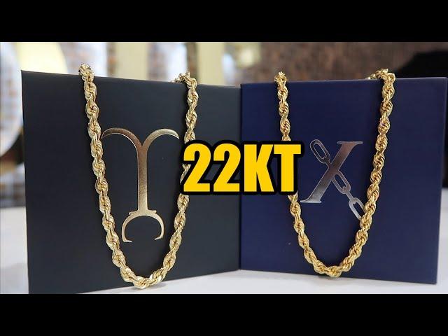 I found the best 22KT Rope chains..