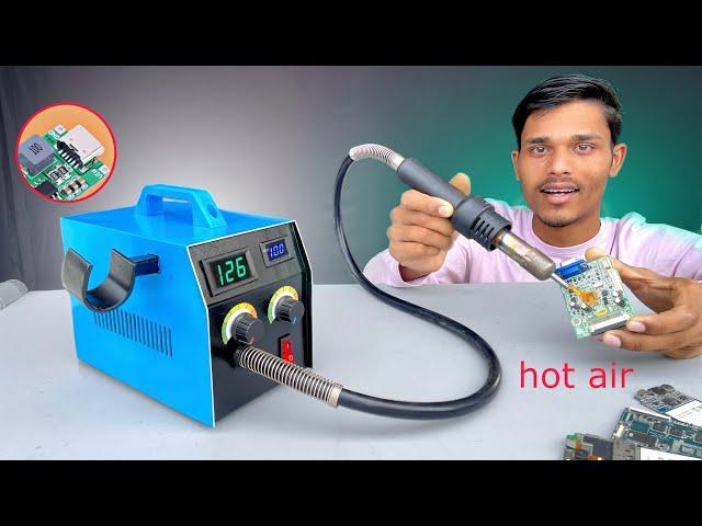 How to make Hot Air Soldering Machine | hot air gun | SMD rework station making