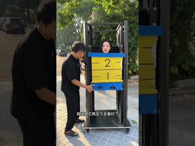 Girl stuck under the box  #china #shorts #facts