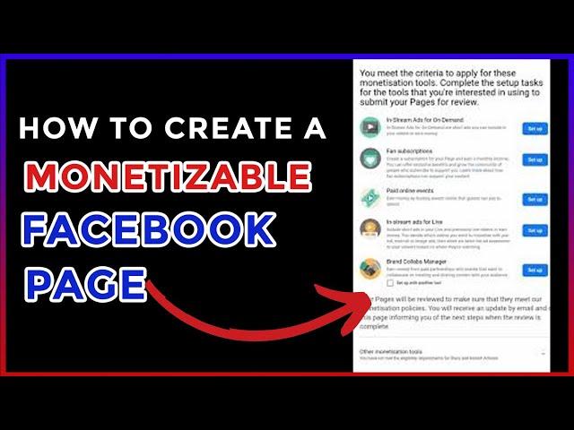 How to Create a Monetizable Facebook Page in 2024 and Make Money