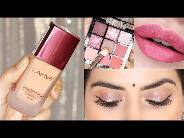 Super Affordable Wedding Guest Makeup Tutorial under 500/- Makeup for beginners with #tips & #hacks