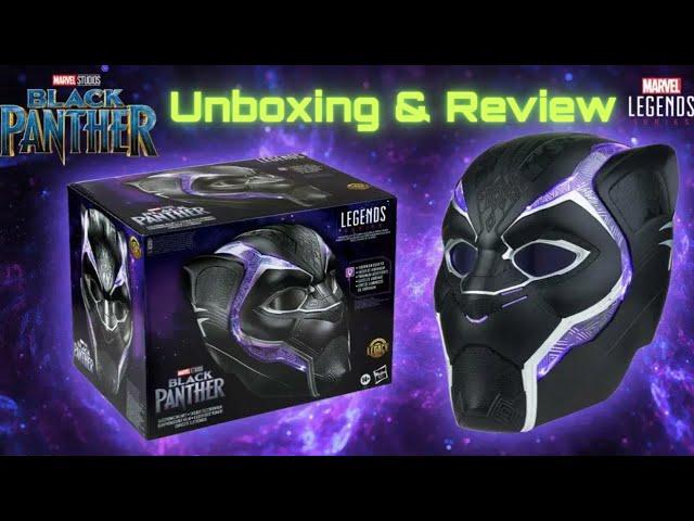 Hasbro Marvel Legends Series Black Panther Electronic Helmet Unboxing & Review