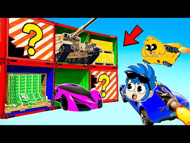 GTA 5: Las CAJAS MISTERIOSAS ¿HAY TANQUES?  ¡AGUJEROS con SORPRESA!