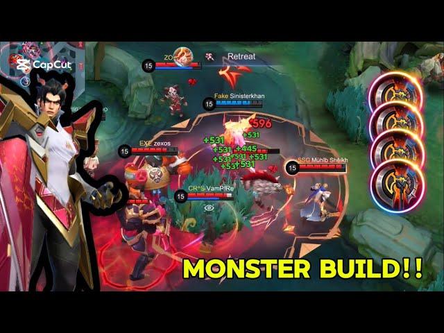 Yuzhong Monster Of Exp Lane !! | Build Top 1 Global Yu Zhong ~ Mlbb