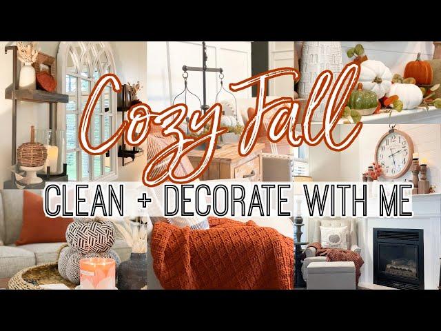 *NEW*  COZY FALL CLEAN + DECORATE WITH ME 2021 | FARMHOUSE FALL DECOR IDEAS