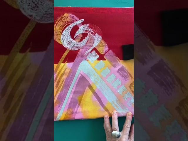 brushstroke abstract batik