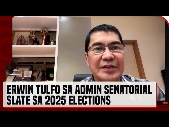 Rep. Erwin Tulfo sa admin senatorial slate sa 2025 elections: Sinala ni Pres. Marcos Jr. 'yan