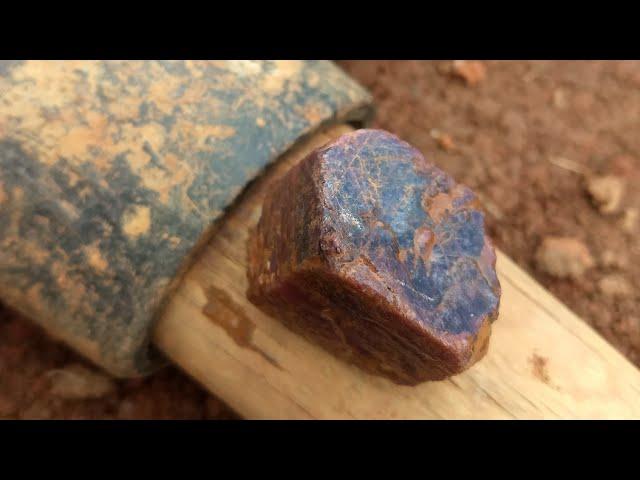 Ruby and Sapphire Corundum Tips North Carolina Propst Farm 2021 Digging Gems Lapadary Grade