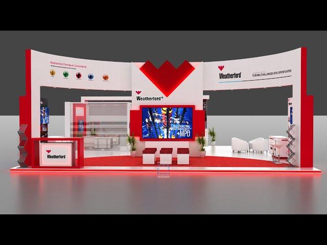 Modern Exhibition Booth Design | Exhibition Stand design for Weatherford SPE16 - Saudi Arabia