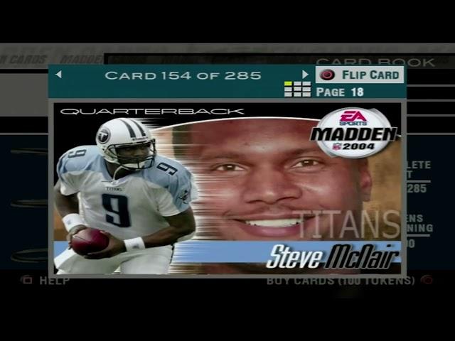 Madden NFL 2004 All Madden Cards