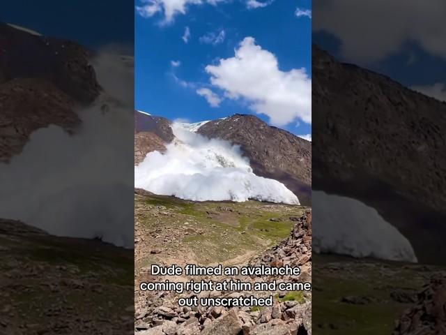 This Guy Filmed An Avalanche And It BACKFIRED #shorts