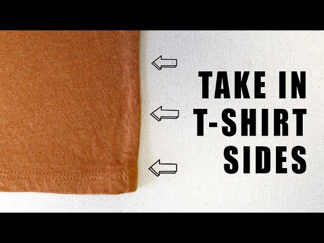 How to Take in the Sides and Add Darts to a T-Shirt to Make It Smaller, More Flattering, Less Boxy