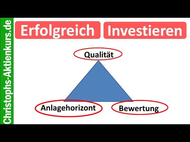 Die 3 Erfolgsfaktoren für Aktien-Investments