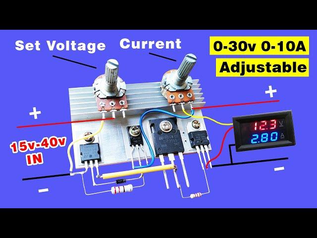 Powerful Voltage and Current adjustable Power Supply, High power voltage and current adjustable