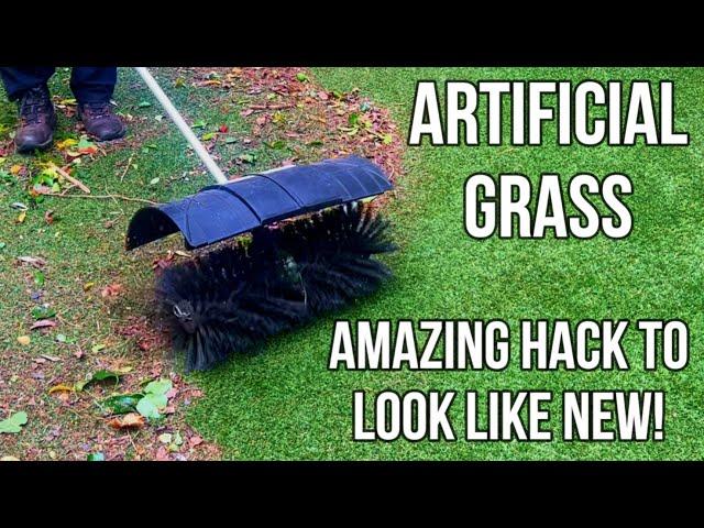 Artificial Grass Maintenance AMAZING HACK to make your Astroturf look NEW AGAIN in Under 1 HOUR