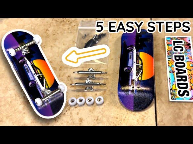 HOW TO ASSEMBLE A PRO FINGERBOARD ( IN DEPTH) #fingerboard #fingerboarding #lcboards #skate