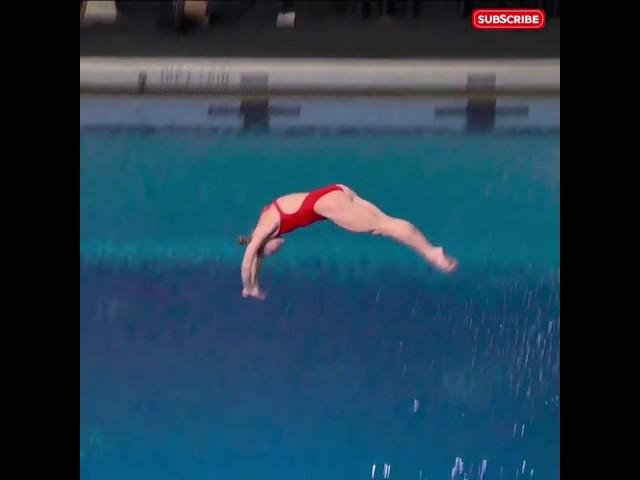 Alison Gibson's Perfect Dive! #shorts  #bestdive #3mspringboard